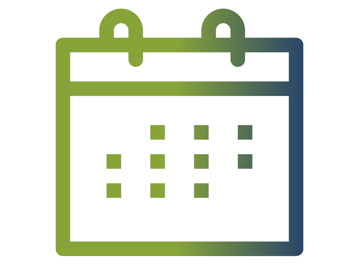 Stylized calendar graphic symbolizing GHLP’s role in managing timelines, permits, and approvals for events, film shoots, and temporary site uses in Houston.